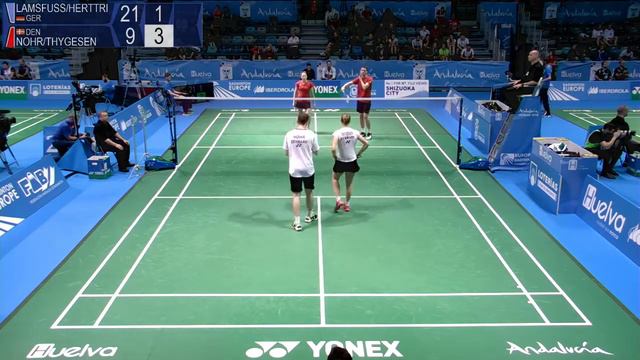 Lamsfuss / Herttrich vs Nohr / Thygesen (XD, R16) - European C'ships 2018 смотреть онлайн
