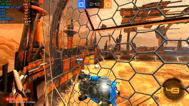 GT 710 2GB / Am3 Phenom III 720 / Rocket League - 768p Medium смотреть онлайн
