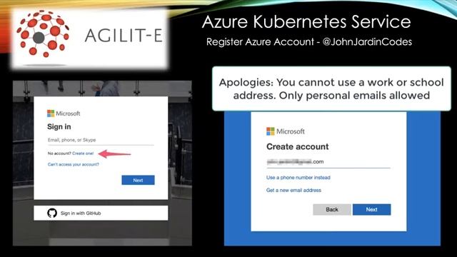 Azure Kubernetes Service - Register Azure Account (2019) смотреть онлайн