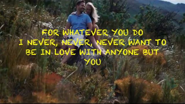 NEVER NEVER NEVER Tony Renis/Norman Newell Lyrics Cover