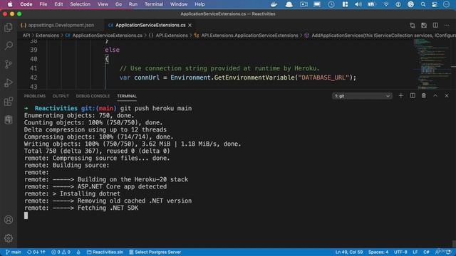 266 - Deploying the app to Heroku смотреть онлайн
