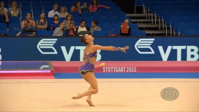 Neviana VLADINOVA (BUL) 2015 Rhythmic Worlds Stuttgart - Qualifications Clubs смотреть онлайн