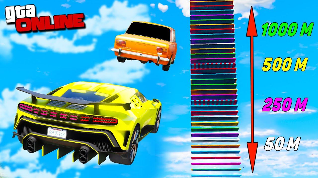 КАК ВЫСОКО В НЕБО УЛЕТИТ ЧИТ ТАЧКА В ГТА 5! ПРЫЖКИ В ВЫСОТУ В GTA 5 ONLINE! смотреть онлайн