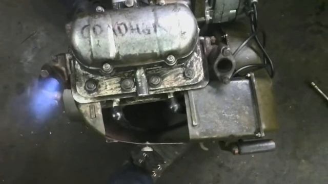 Двигатель УД 25, мотоблок МТЗ-12, без выхлопа. смотреть онлайн