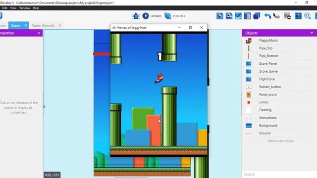 [Show] FlappyMario In Gdevelop | FlappyBird Copy | Gdevelop | MarioFAN смотреть онлайн