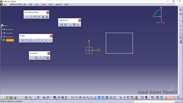 8. Sketch tools | | CATIA V5 | Tamil смотреть онлайн