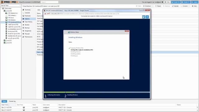 Install Windows 2016 on Proxmox VE смотреть онлайн