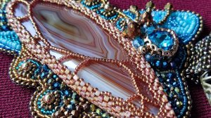 Бисероплетение. Урок 39. Оплетение кабошона неправильной формы.