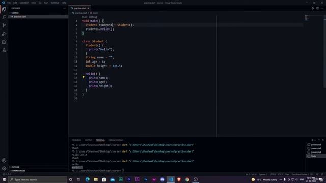 Flutter Full Course for Beginners - Classes and Objects in Dart - | Freelancer Shed | смотреть онлайн