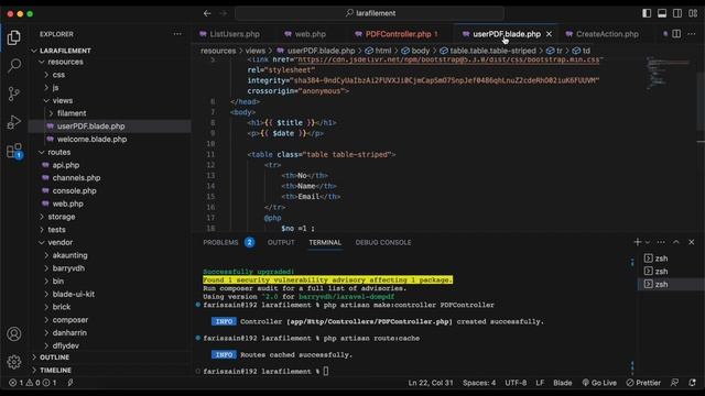 Laravel 10 & Filament - Generate PDF смотреть онлайн