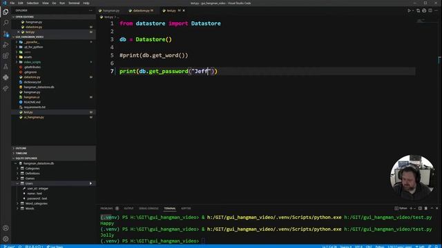 GUI Hangman feat SQLite - 3 Login смотреть онлайн