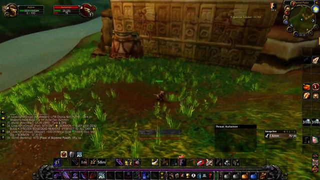 WOW Classic Quest Cyclonian - Warrior Whirlwind Axe At Level 30 ! (ennemy Warrior Helped Me)