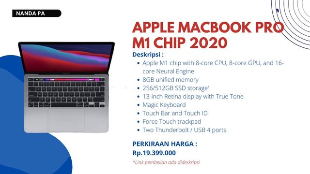 √ 6+ Rekomendasi Macbook 2021 | Spek chip with 8-core CPU + 256/512GB SSD ?? смотреть онлайн