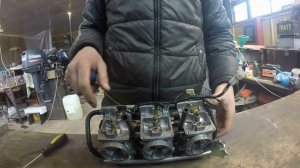 Чистка карбюратора снегохода Yamaha RS Viking Professional 2015 Разборка