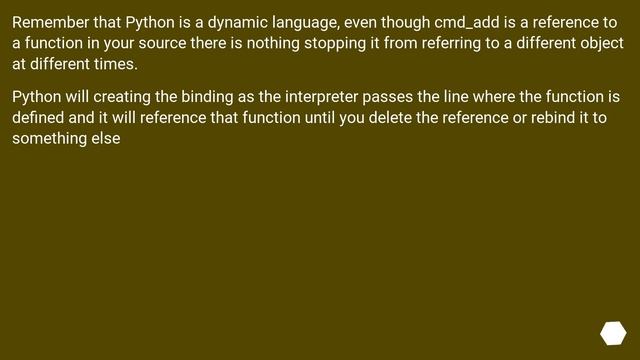 When do symbols for functions bind in Python? Is forward declaration possible? смотреть онлайн