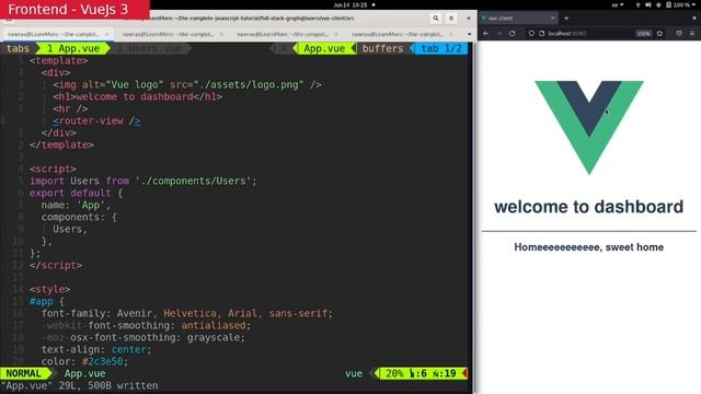 30- FullStack JS : Users App - Vue (3) смотреть онлайн