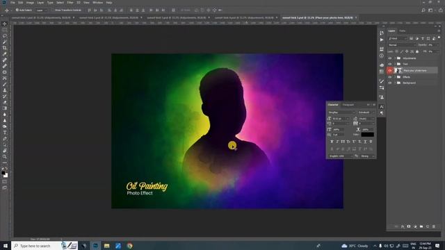 Oil Painting Effect in Photoshop/how to download oil printing in Photoshop /oil print free download смотреть онлайн