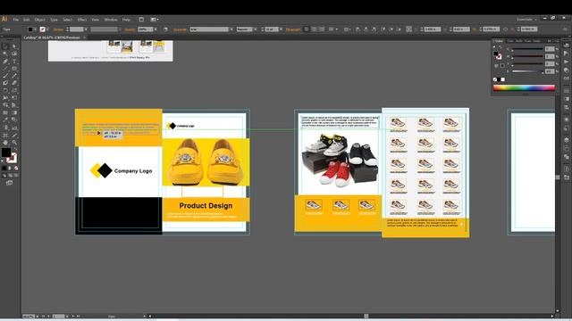 How to make a Catalog Design in Illustrator смотреть онлайн