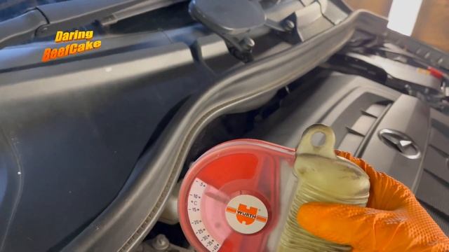 Mercedes B Class 2016 Diesel Coolant Level Antifreeze Percentage Check And Screen Wash Fluid Top Up