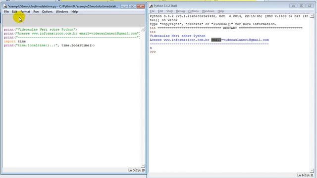aula 5883 python modulo time localtime asctime смотреть онлайн