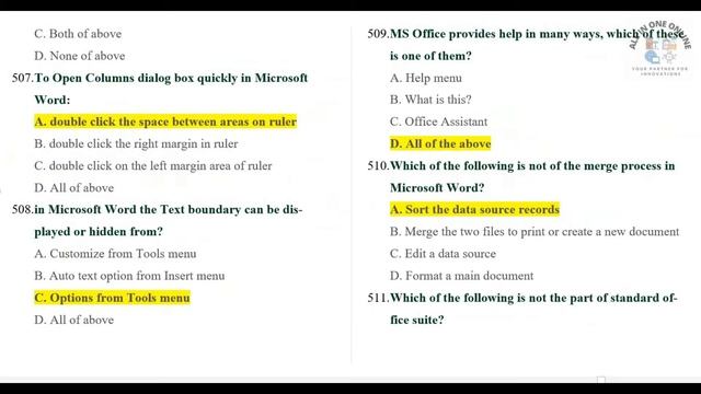 Top Computer MCQs MS Office MCQs MS Excel MCQs for NTS PPSC FPSC PAF Navy FIA PTS NTDC Part 3 смотреть онлайн