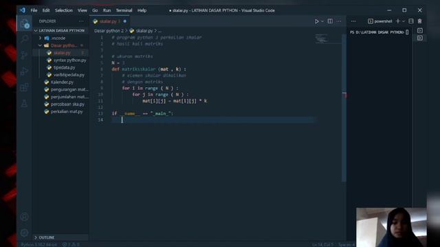 Perkalian skalar pada bahasa python .. смотреть онлайн