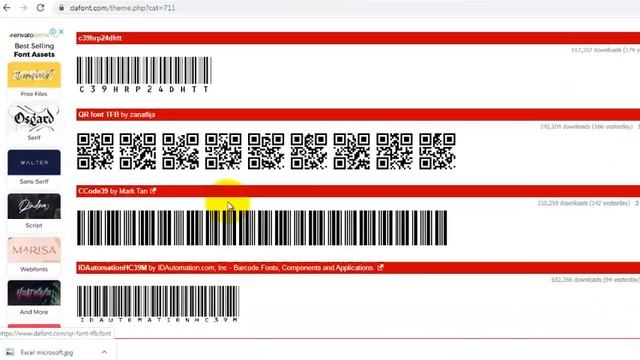 Créer un code à barre en Excel darija كيفية إنشاء الرمز الشريطي смотреть онлайн