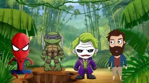 НЕОБИТАЕМЫЙ ОСТРОВ ДЖОКЕРА! DOMI SHOW против ГРЕННИ!!! СПАЙДЕР и НИНДЗЯГО