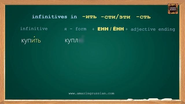 Intermediate Russian: Participles 4: Past Passive Participles