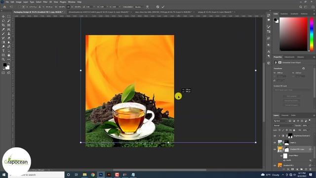 Professional Tea Branding Packaging Design | Adobe Photoshop Tutorial смотреть онлайн