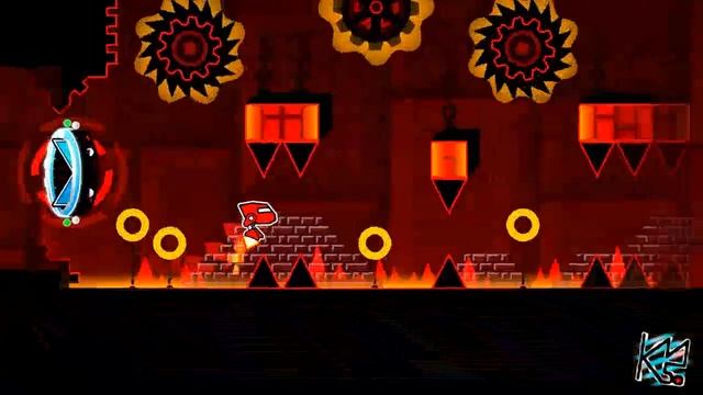 Geometry Dash - Dance Massacre by Hinds (Demon) Complete + 3 Coins (Live) смотреть онлайн