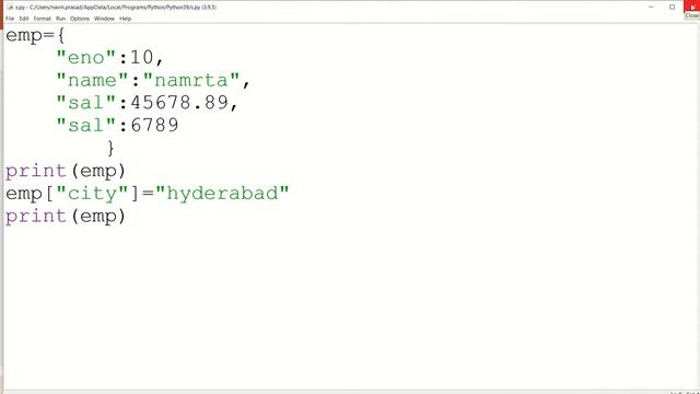 DICTIONARY IN PYTHON смотреть онлайн