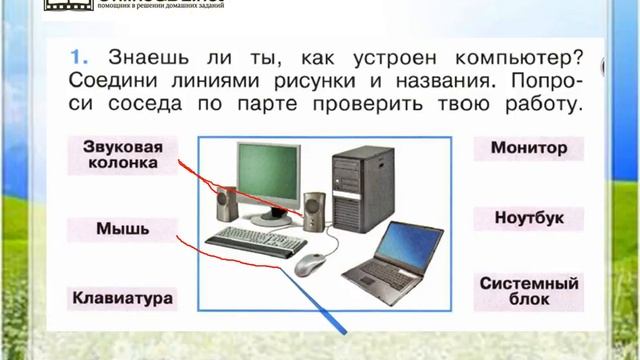 Задание 1 Что умеет компьютер? - Окружающий мир 1 класс (Плешаков А.А.) 1 часть смотреть онлайн