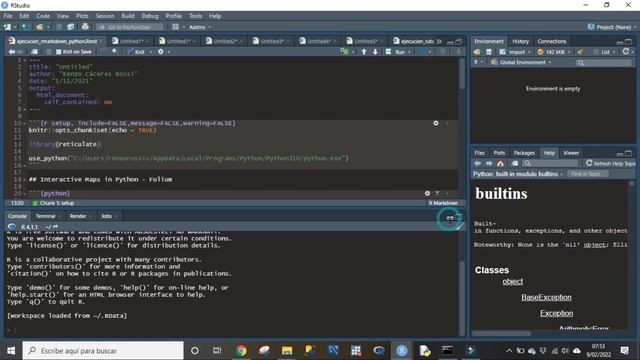 Python in RMarkdown | Python chunks in RMarkdown | Execute Python code in RMarkdown смотреть онлайн