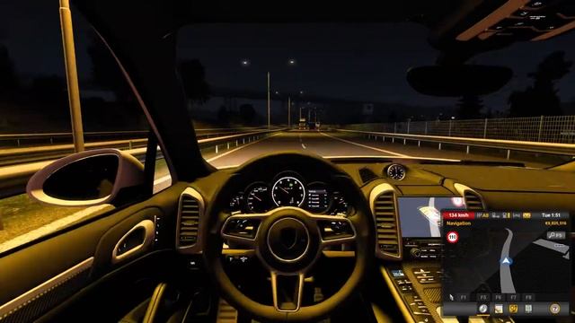 Euro Truck Simulator 2 Test Drive Porsche Cayenne Turbo S смотреть онлайн