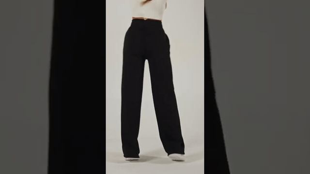 Брюки штаны женские широкие клеш трубы (2141/01) смотреть онлайн