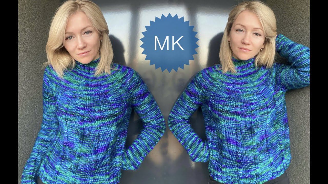 Красивый свитер спицами круглая кокетка смотреть онлайн