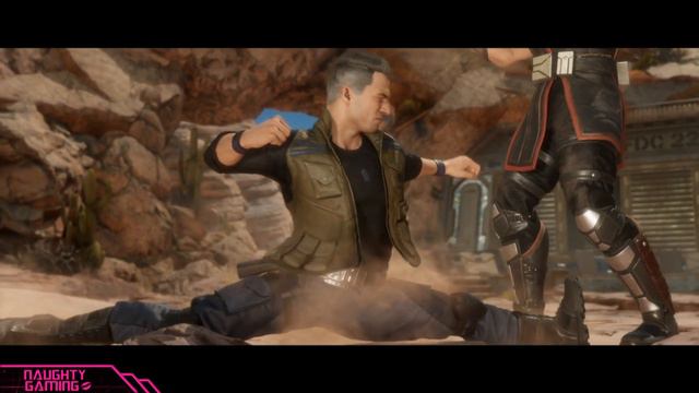 Mortal Kombat 11 Johnny Cage Punches Kano's Balls смотреть онлайн