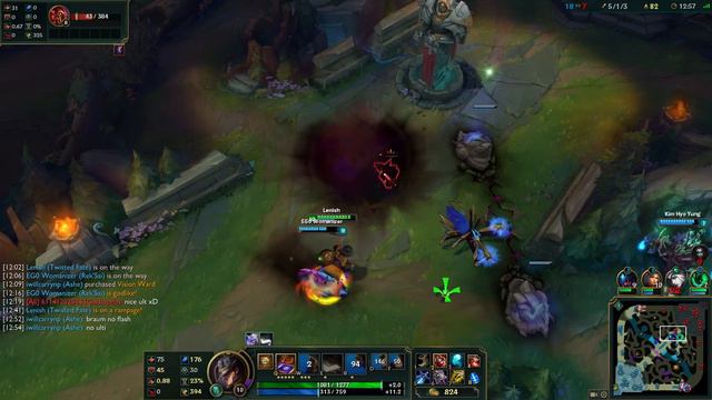Twisted Fate vs Cassiopeia || REALLY BAD EARLY GAME (but had good team and stayed strong to the end смотреть онлайн