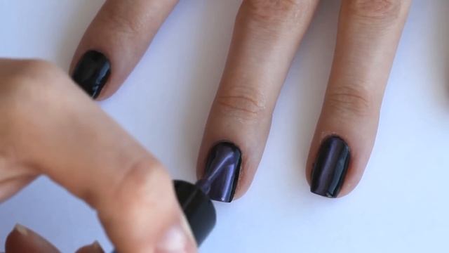 Стемпинг на лаке с эффектом драгоценного камня "Чарующий Чароит" смотреть онлайн