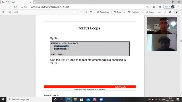 pl sql loop смотреть онлайн