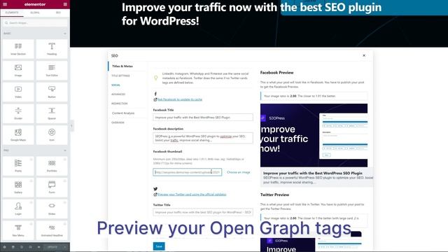 Use the universal SEO metabox by SEOPress with Elementor смотреть онлайн