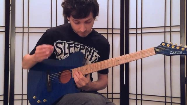 Daniele Gottardo Plays Jason Becker Carvin Acoustic Guitar