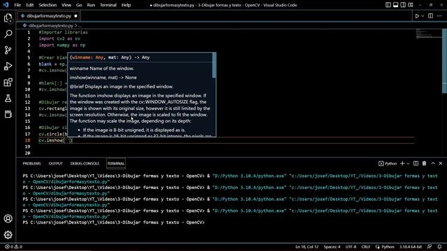 Dibujar Formas y Texto con OpenCV y Python |Top Ingenius| смотреть онлайн