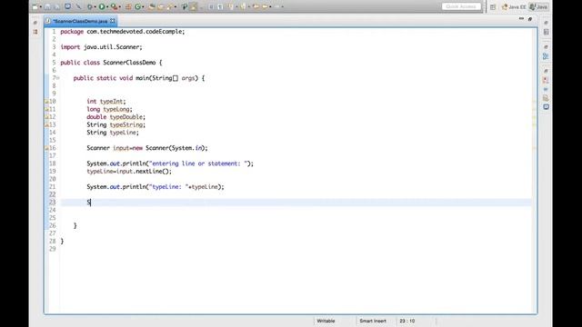 Java Coding Example-Part1: Scanner Class смотреть онлайн