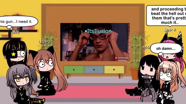 girl's Frontline React to call of duty EXE (laser gun) смотреть онлайн