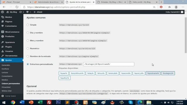 Configurar los Enlaces Permanentes o Permalinks en WordPress 2020 смотреть онлайн