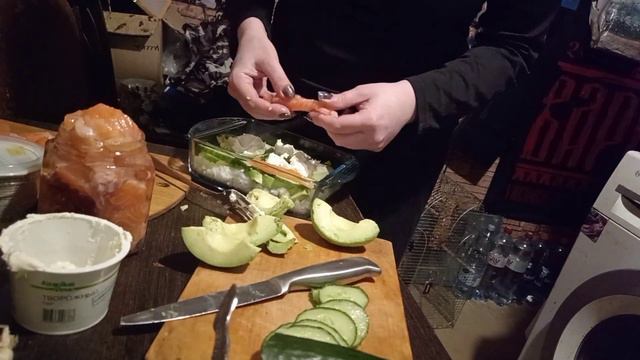 Суши салат. #лениваяфиладельфия #рекомендации #готовка #вкусно #еда #суши #салатынановыйгод #салат