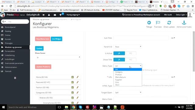Learn Prestashop: Learn how to Add Product Category and Configure Leo Megamenu смотреть онлайн