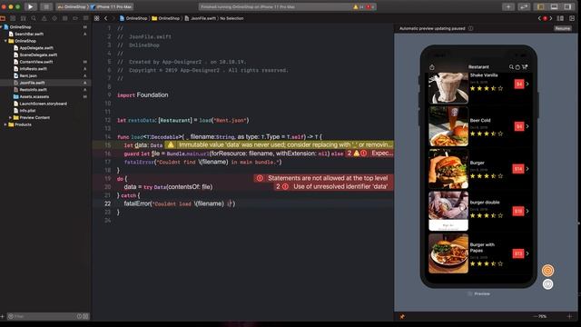 SwiftUI Passing Json Data in our app swiftui ( part: 1 - 3 ) смотреть онлайн